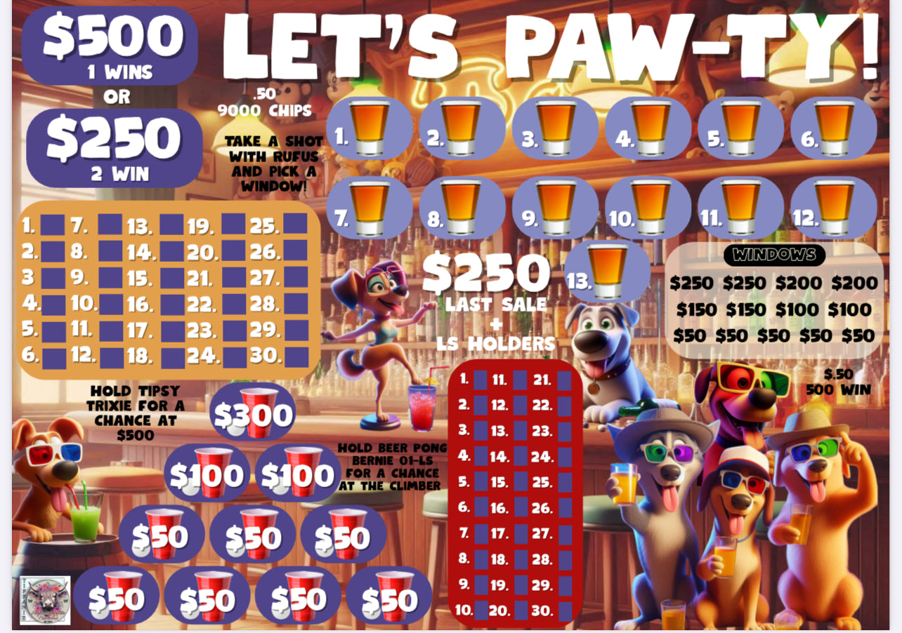 50 cent chips PAW-TY