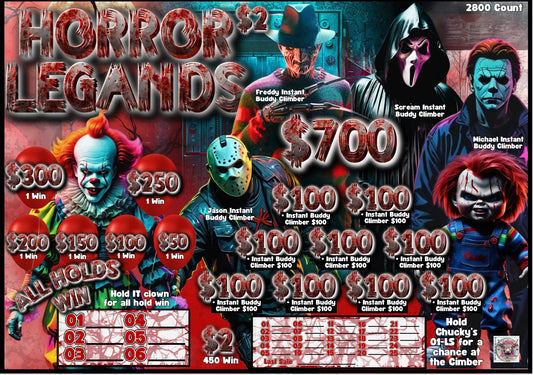 2pt Horror legends -IN STOCK